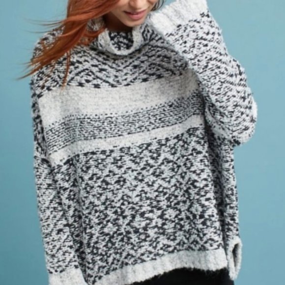 Moth Sweaters - Anthropologie Moth Wool Alpaca Blend Mock Neck Sweater sz XS